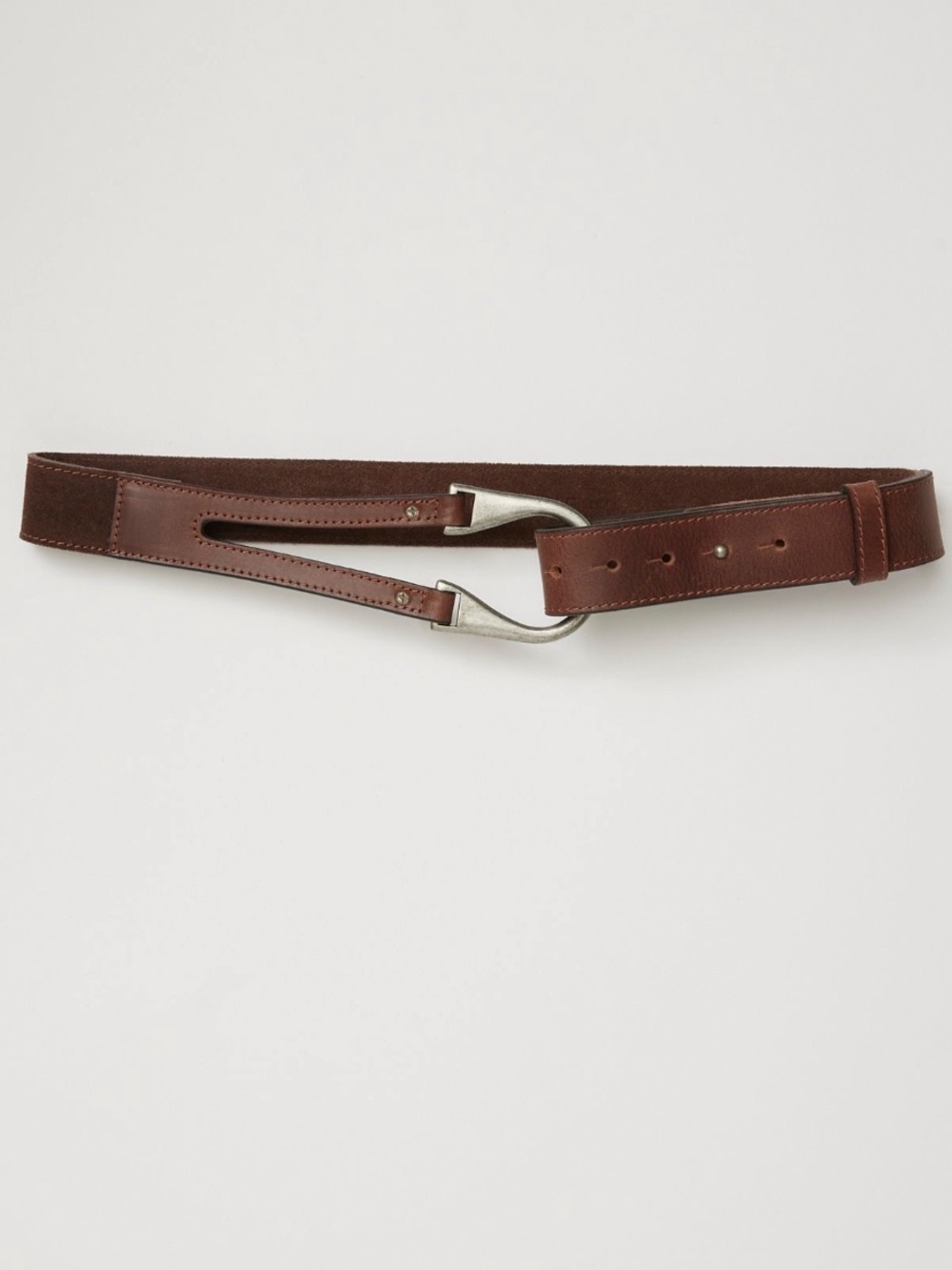 NWT Free People Rising Sun Leather Hip Belt-Bitter Bark Chocolate